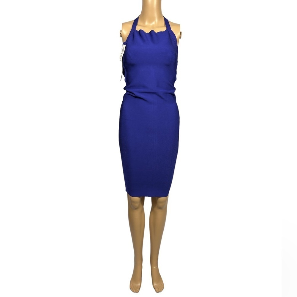 Aritzia Ten By Babaton Chandelier Halter Bandage Dress In Daring Indigo Size XS